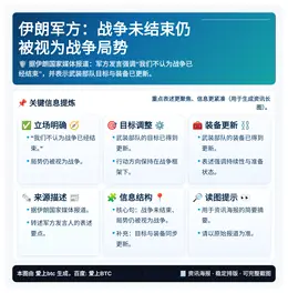 伊朗军方：战争未结束仍被视为战争局势