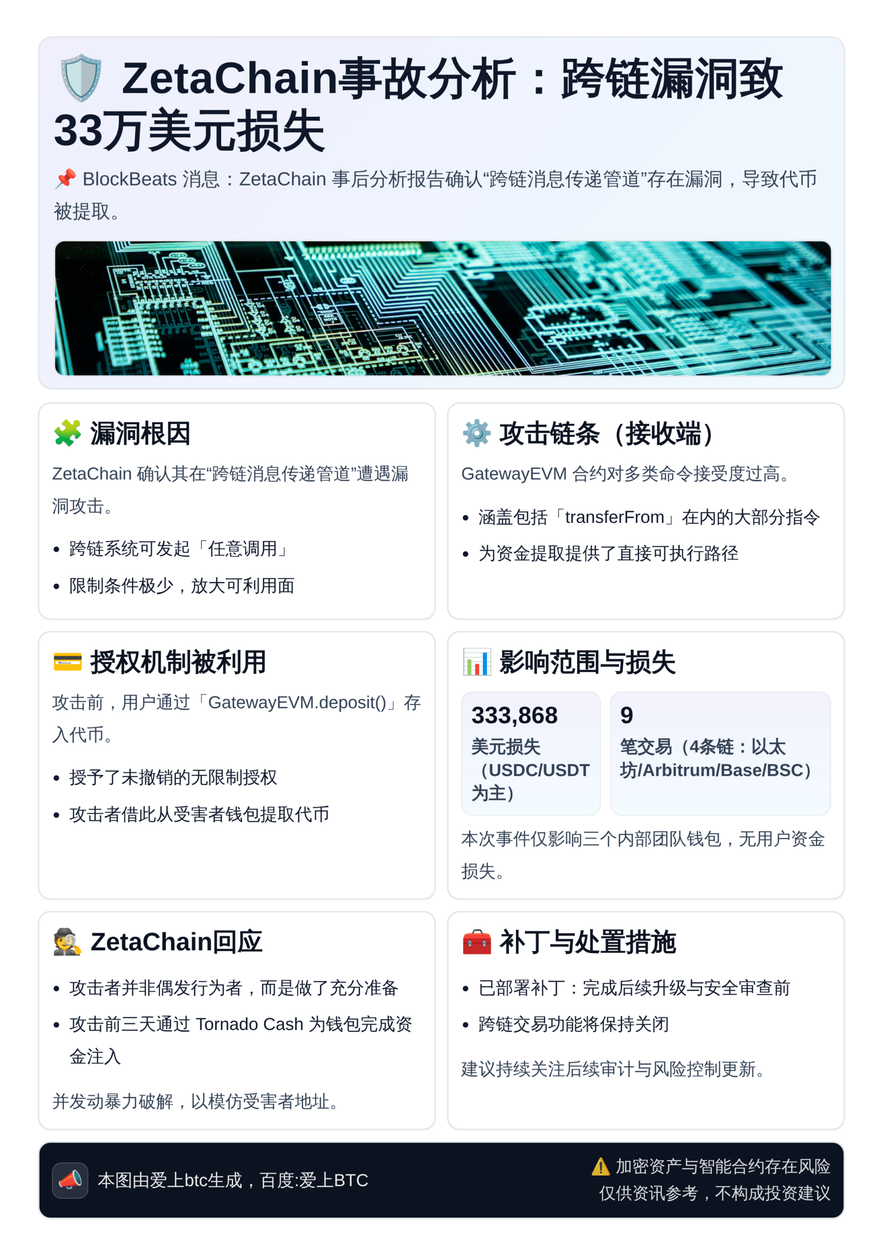ZetaChain事故分析：跨链漏洞致33万美元损失