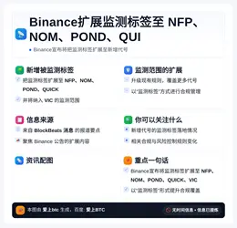 Binance扩展监测标签至NFP、NOM、POND、QUI