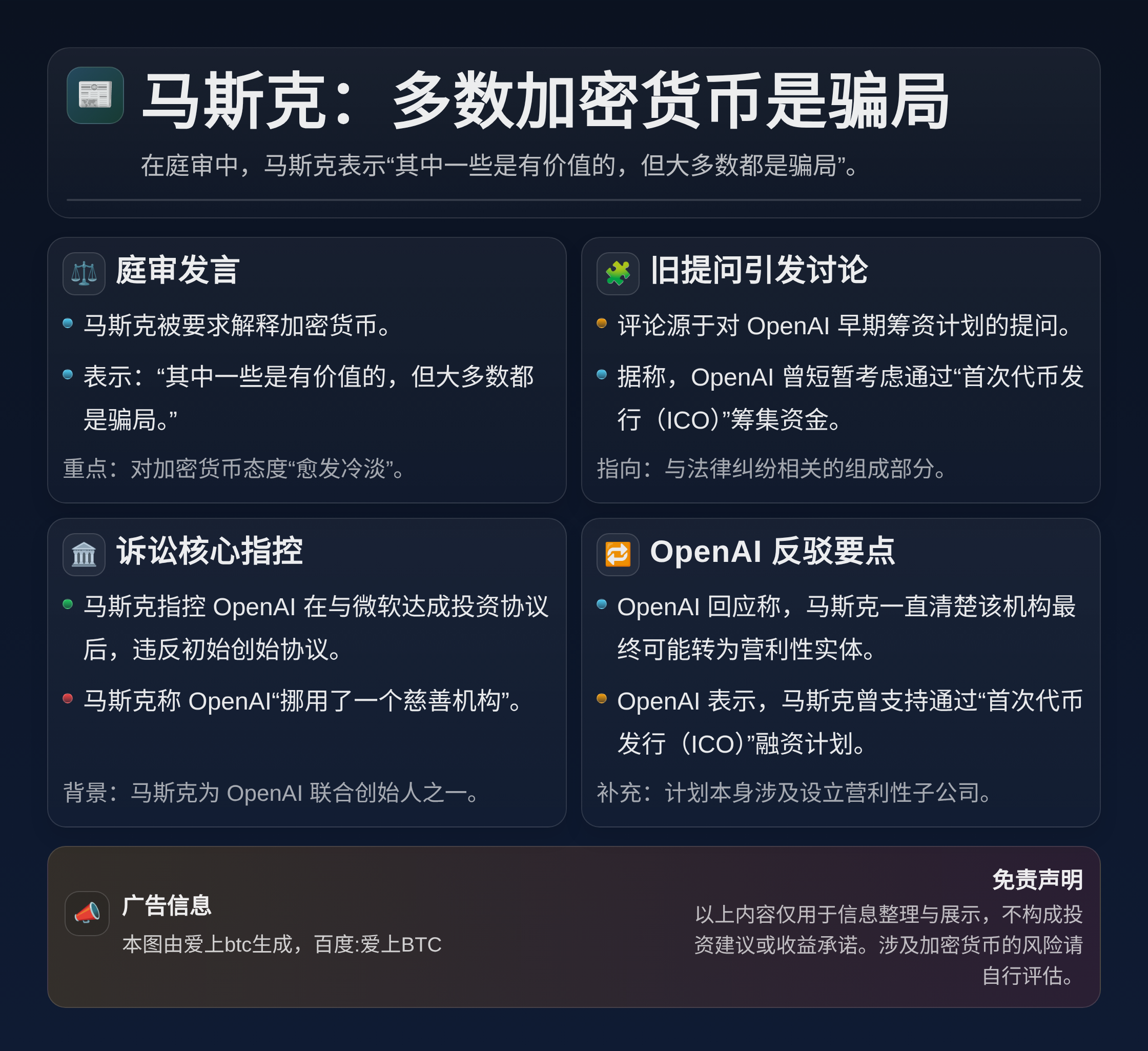 马斯克：多数加密货币是骗局
