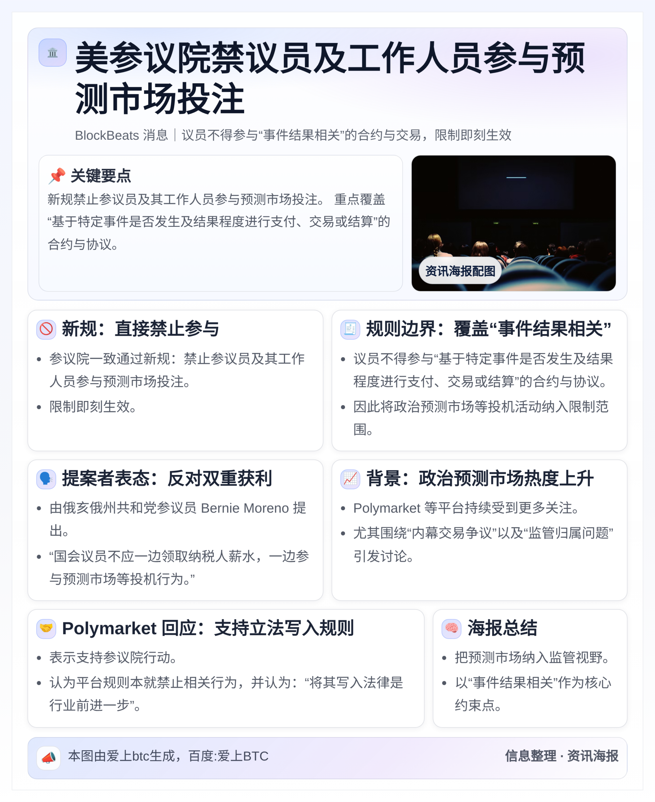 美参议院禁议员及工作人员参与预测市场投注
