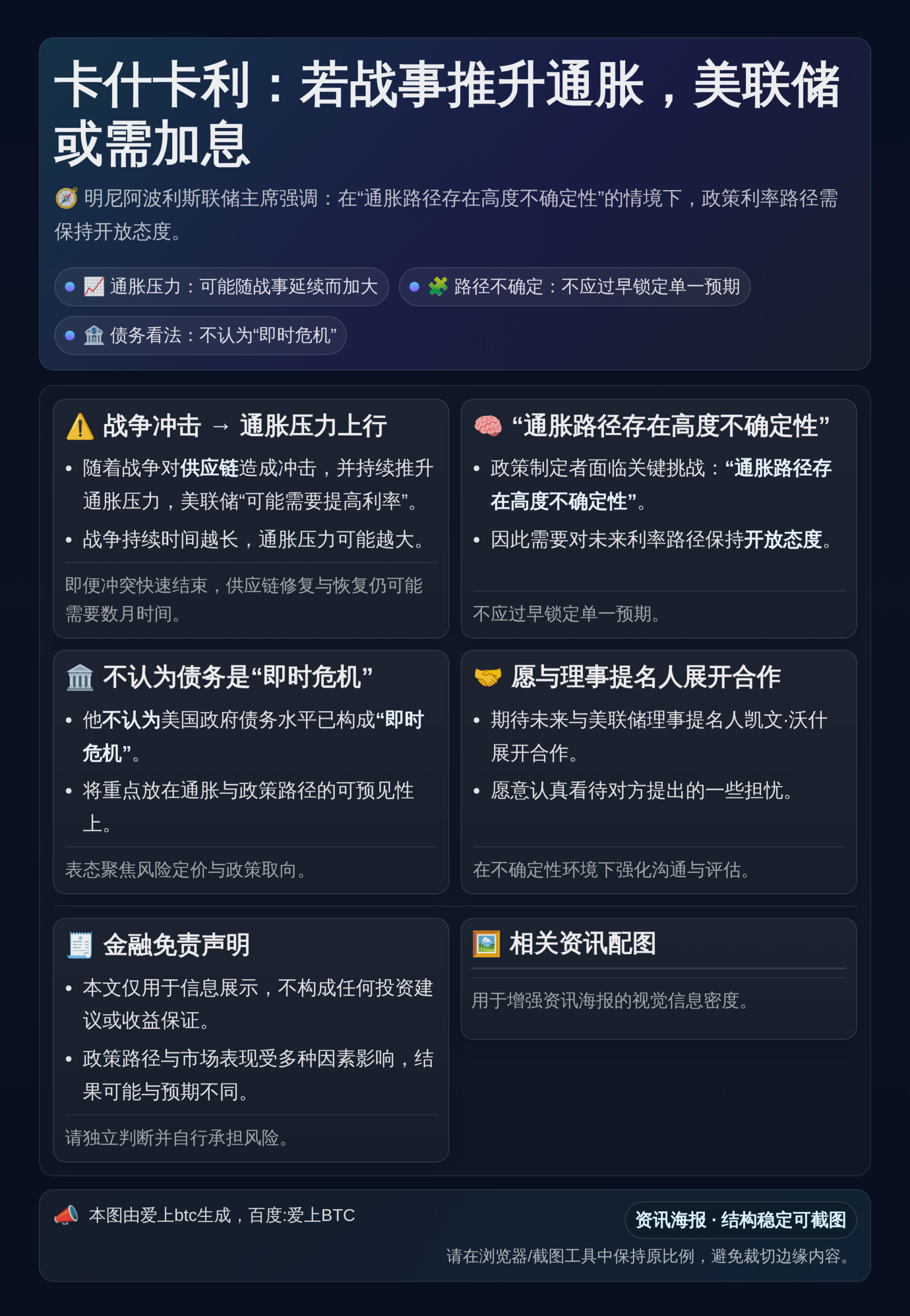 卡什卡利：若战事推升通胀，美联储或需加息