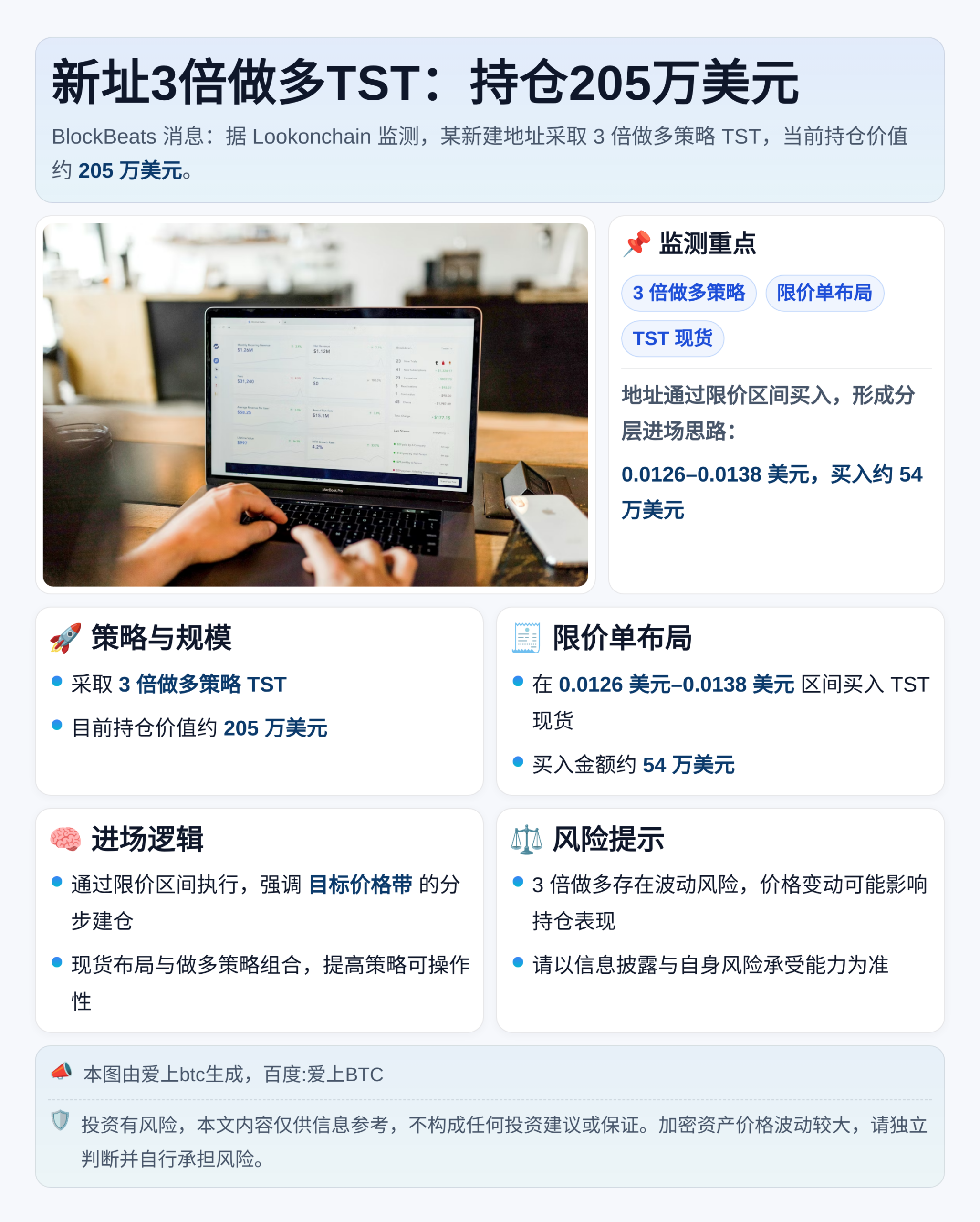 新址3倍做多TST：持仓205万美元