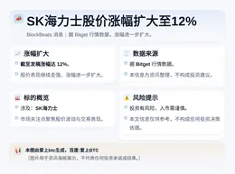 SK海力士股价涨幅扩大至12%
