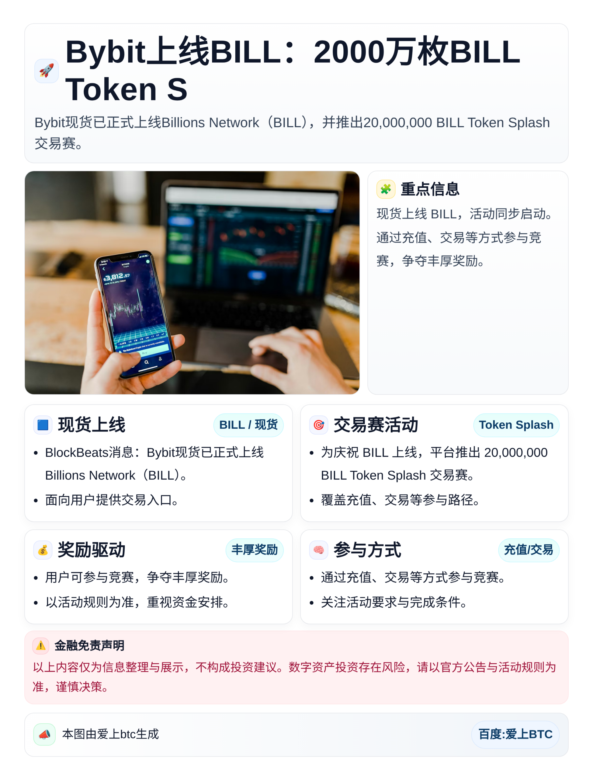 Bybit上线BILL：2000万枚BILL Token S