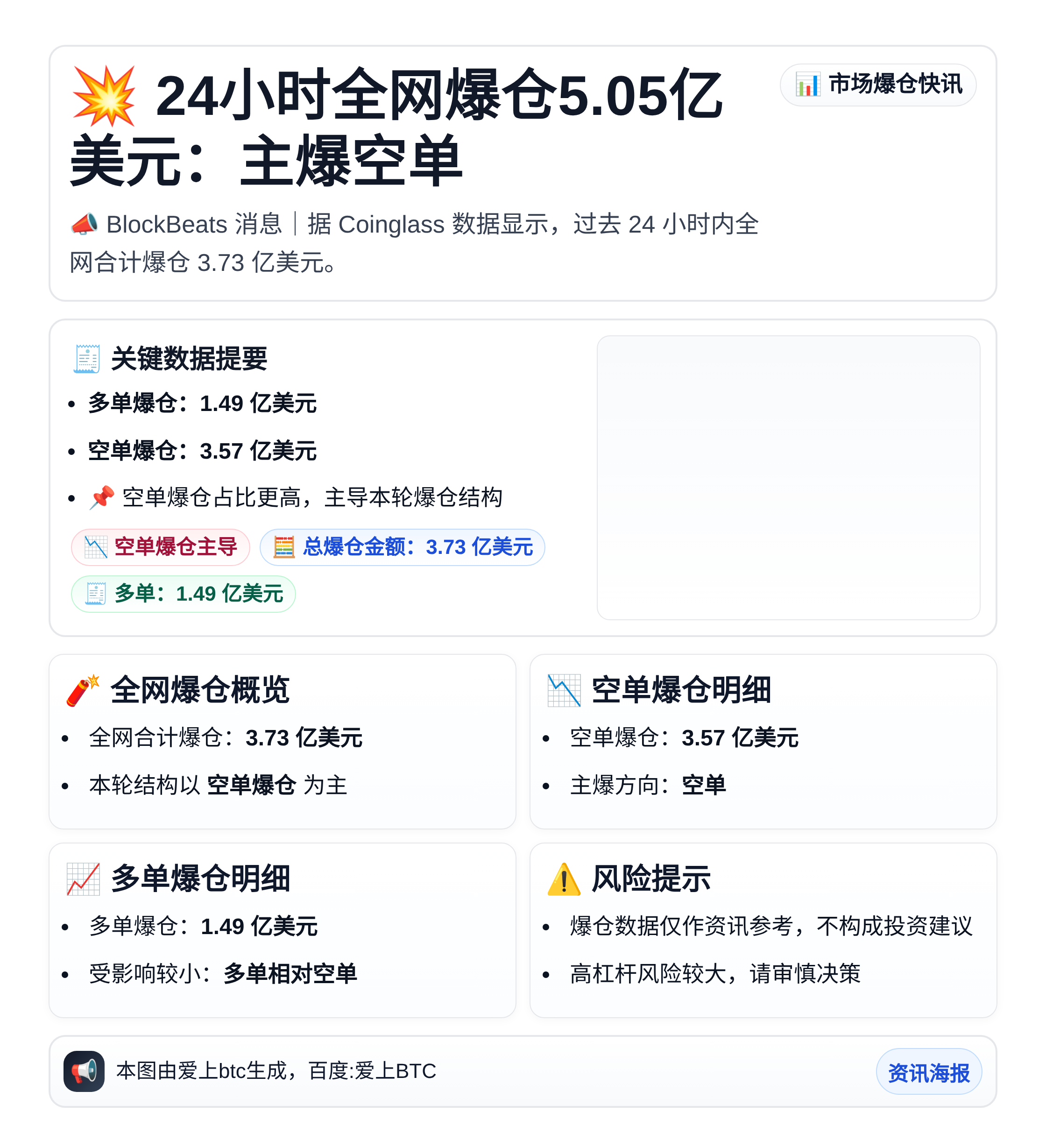 24小时全网爆仓5.05亿美元：主爆空单