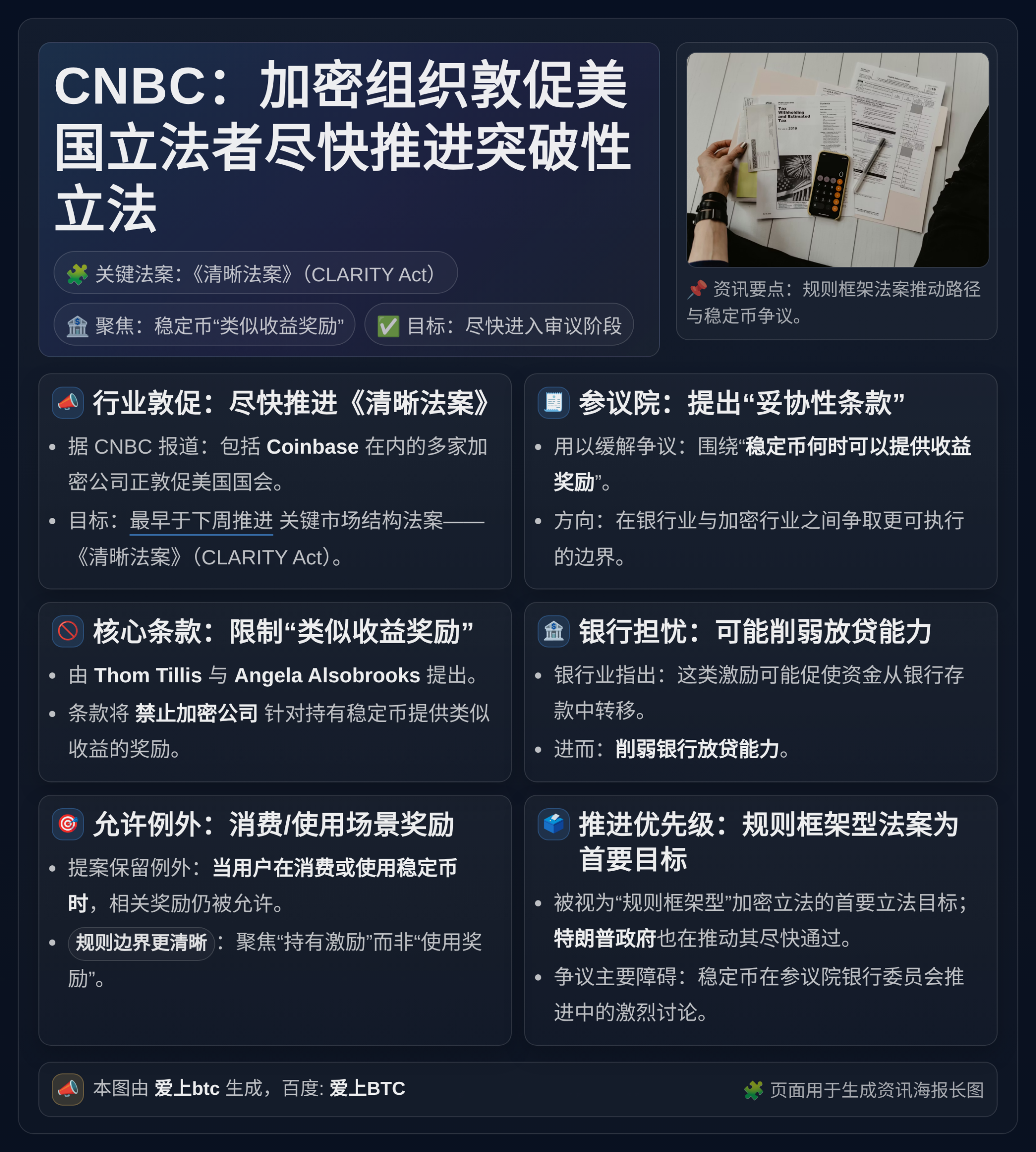 CNBC：加密组织敦促美国立法者尽快推进突破性立法