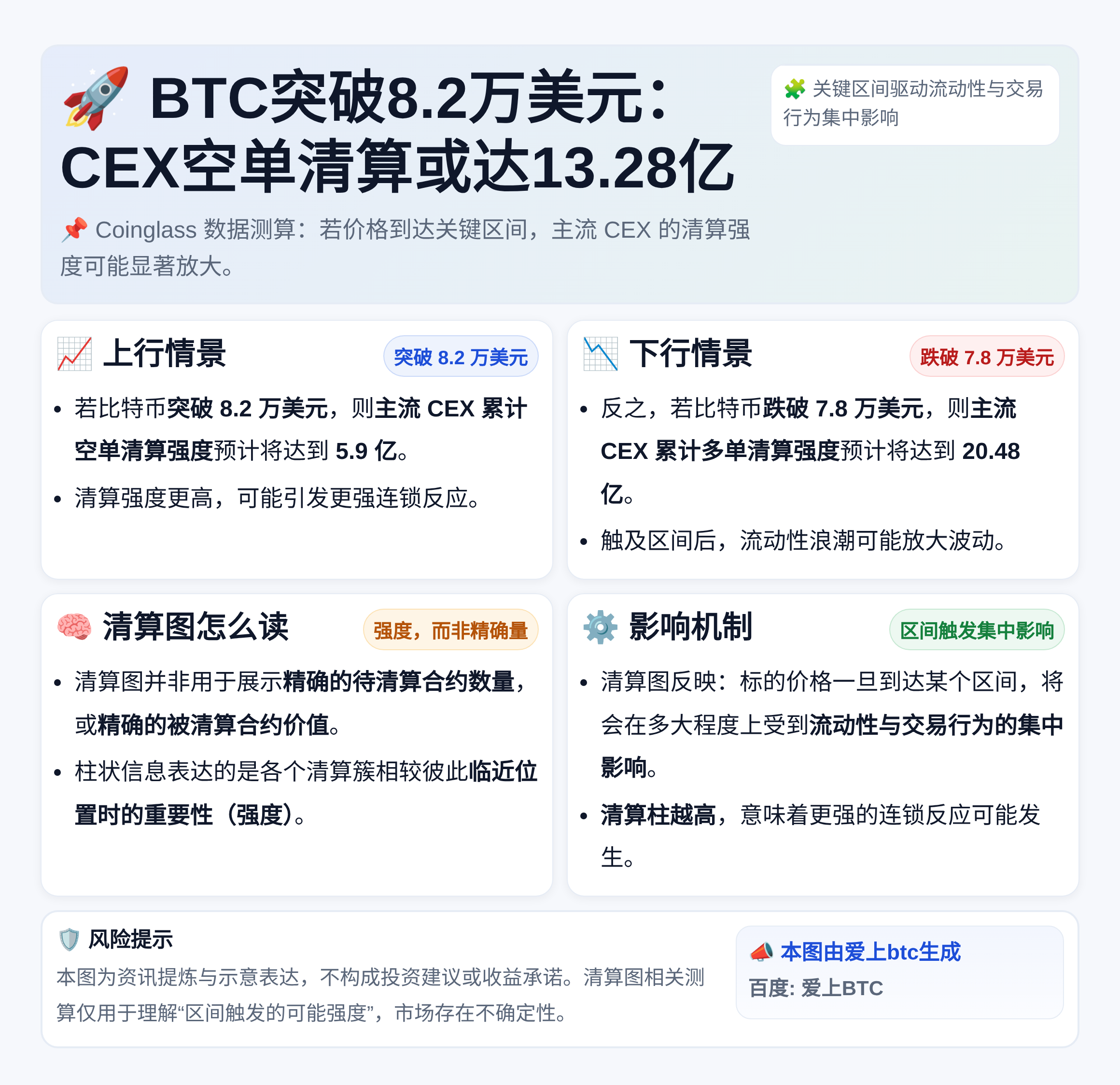 BTC突破8.2万美元：CEX空单清算或达13.28亿