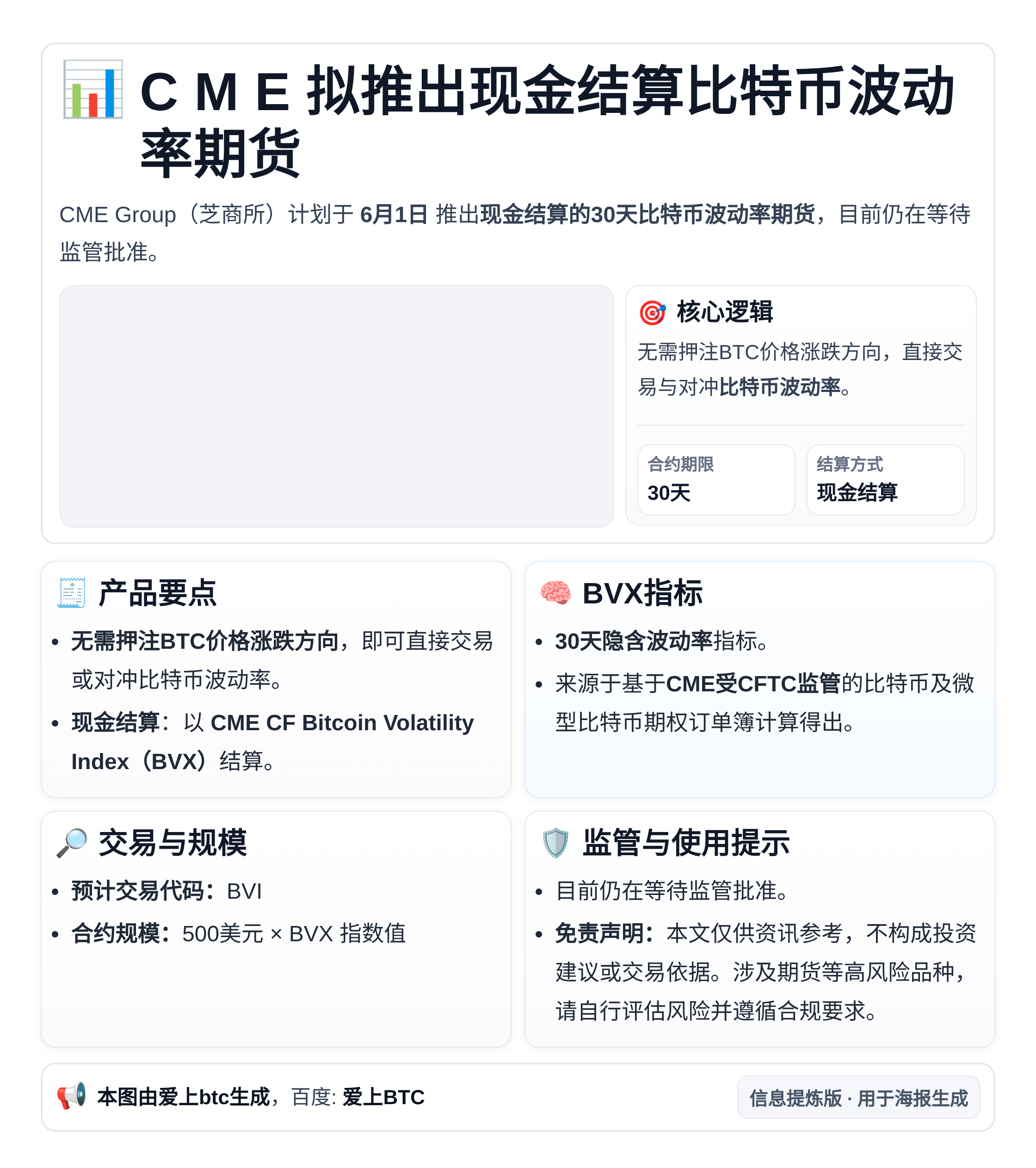 CME拟推出现金结算比特币波动率期货