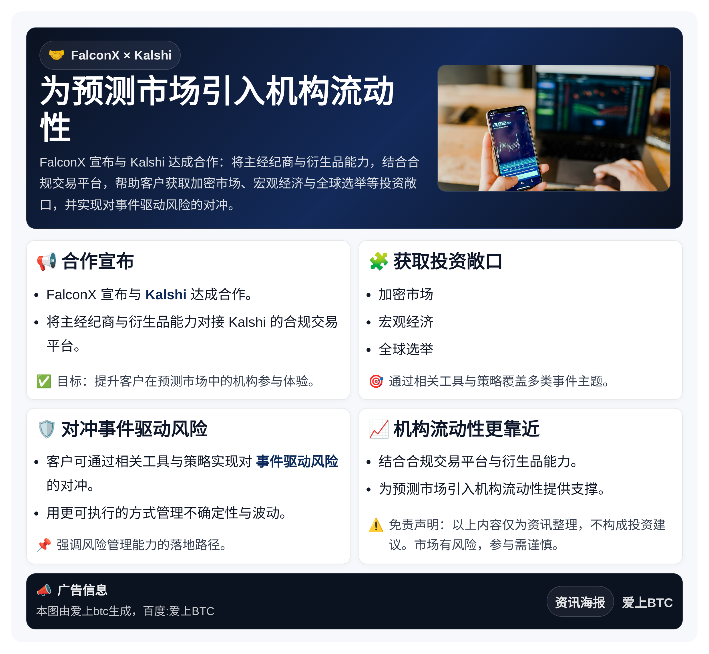 FalconX联手Kalshi：为预测市场引入机构流动性