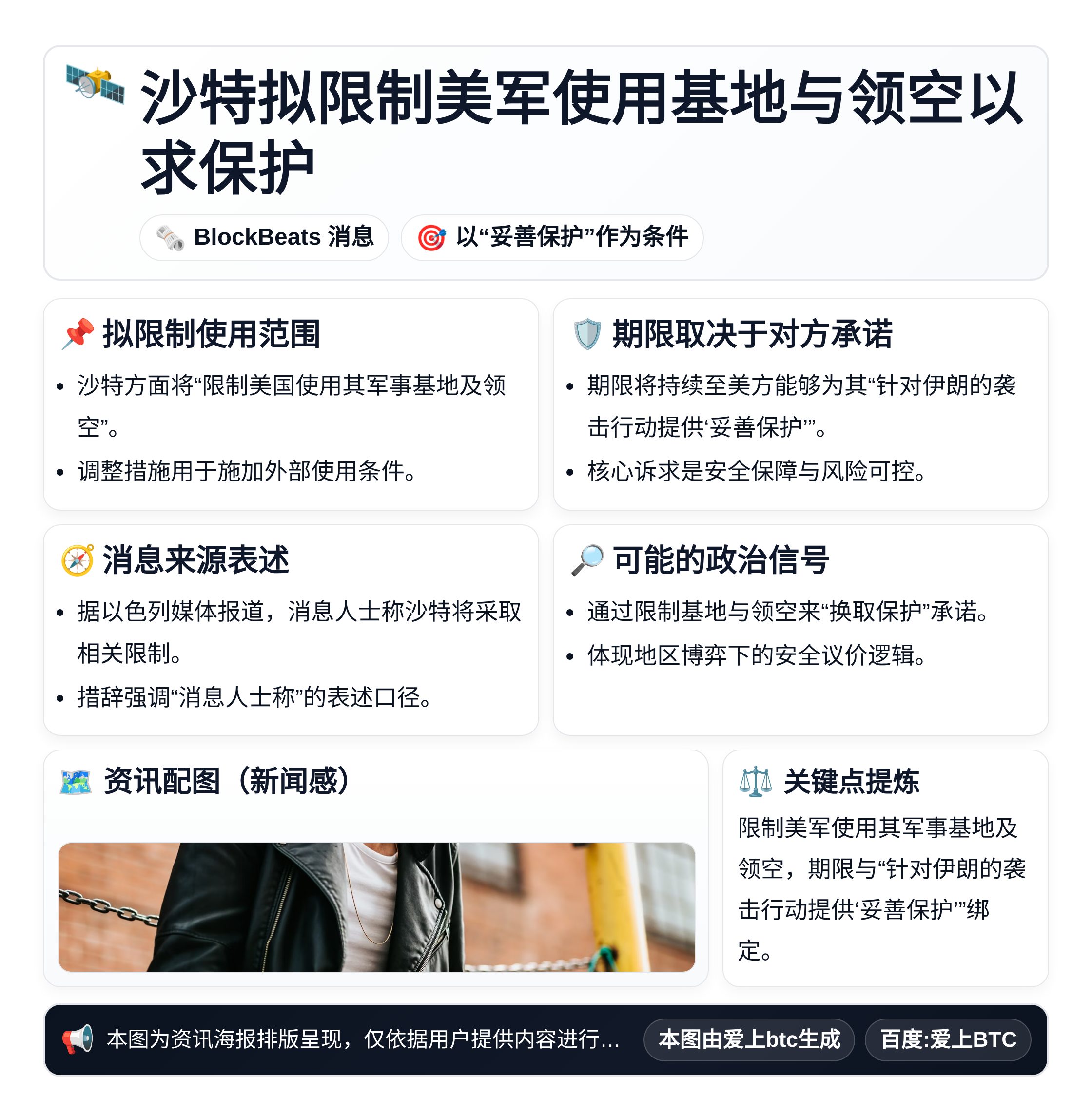 沙特拟限制美军使用基地与领空以求保护