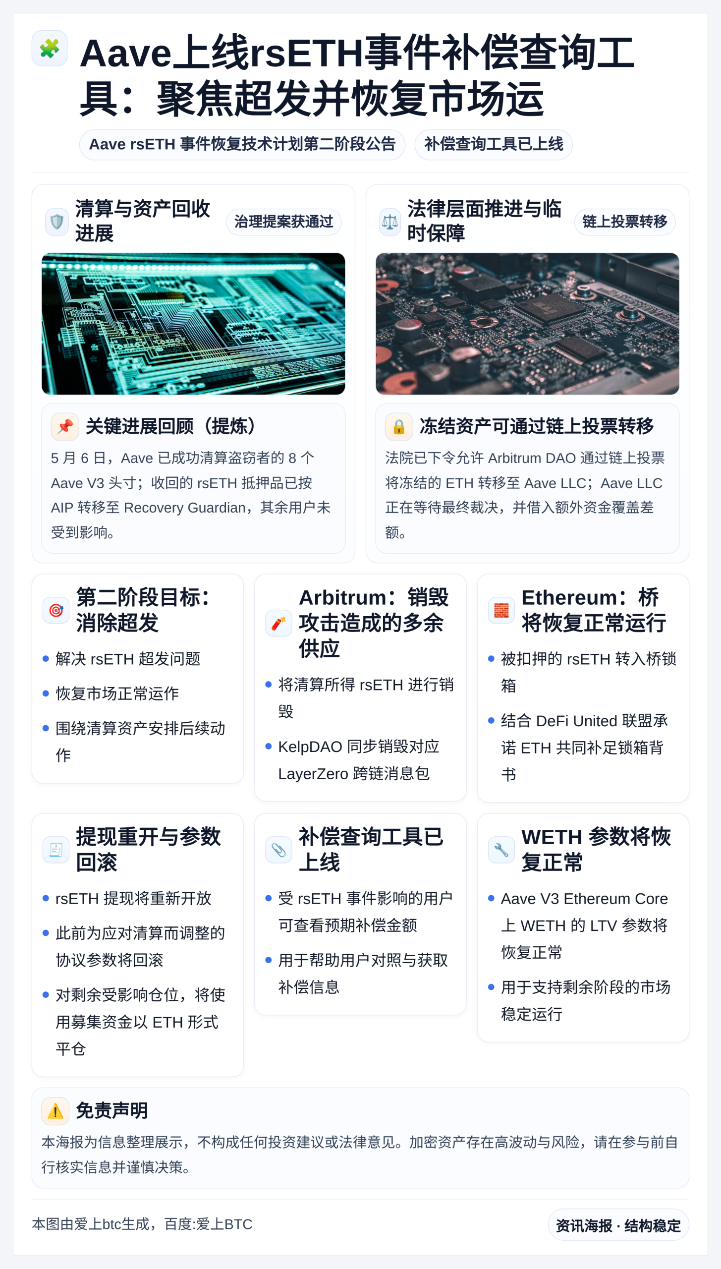 Aave上线rsETH事件补偿查询工具：聚焦超发并恢复市场运