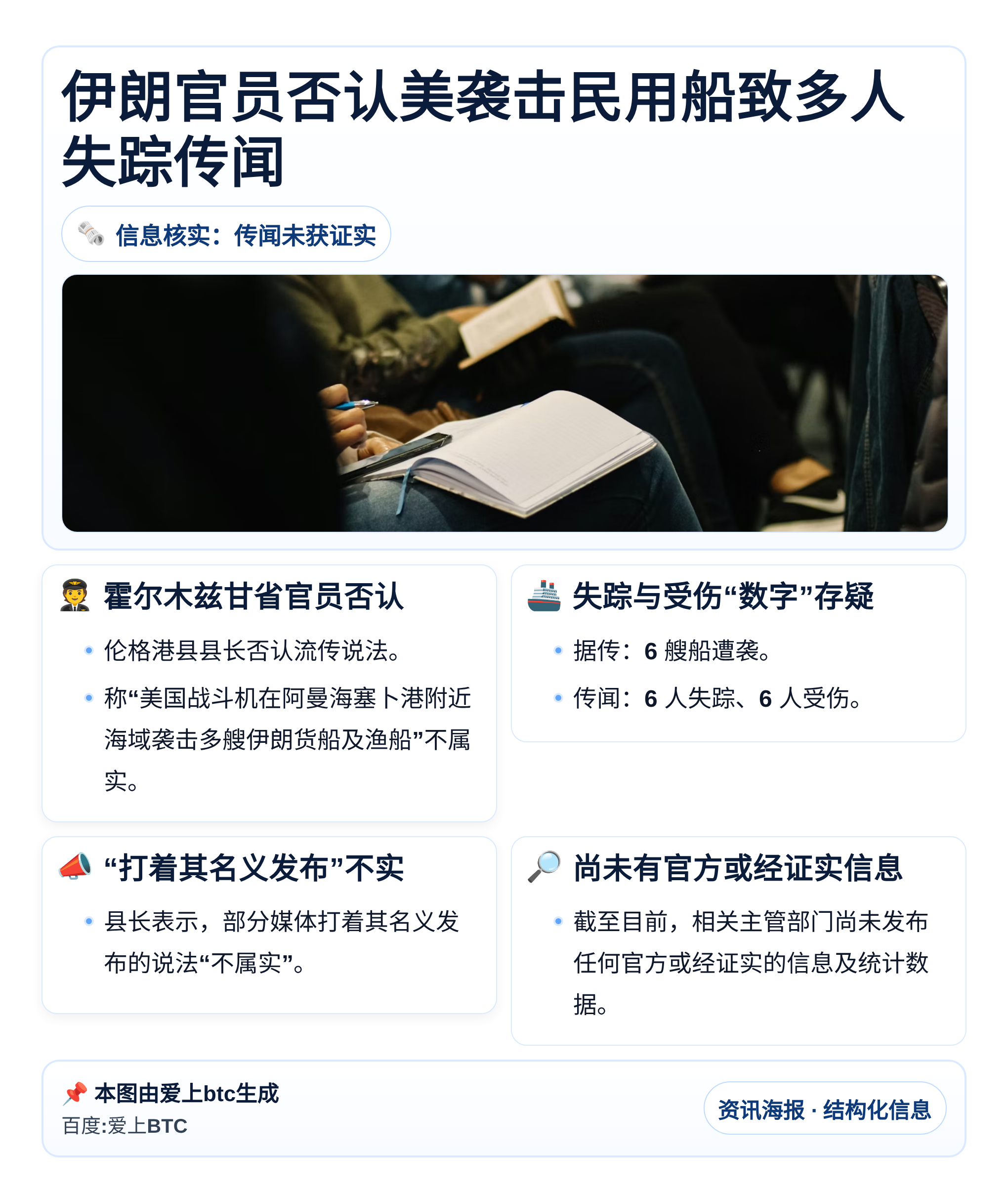 伊朗官员否认美袭击民用船致多人失踪传闻
