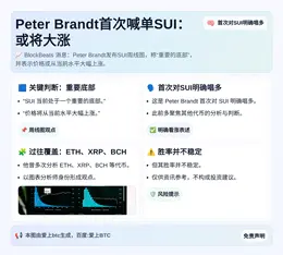 Peter Brandt首次喊单SUI：或将大涨