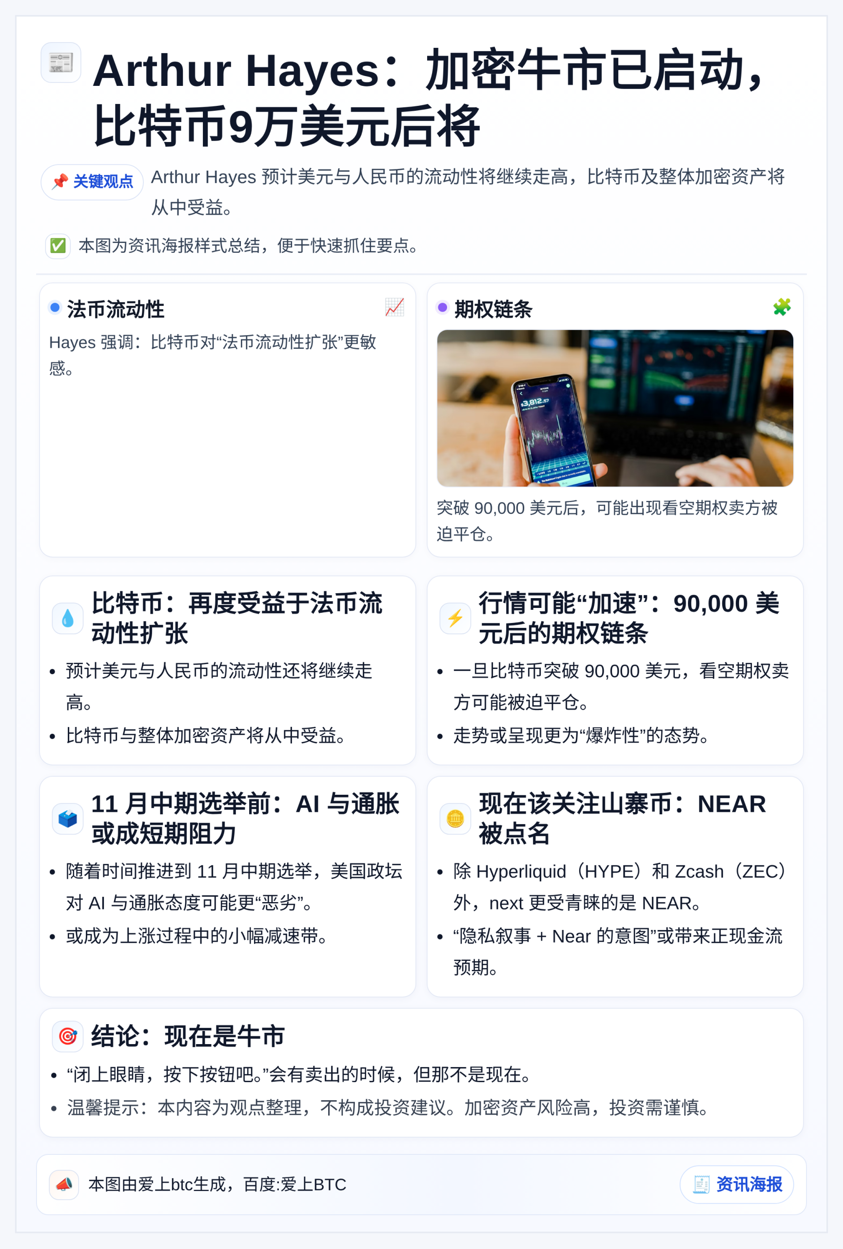 Arthur Hayes：加密牛市已启动，比特币9万美元后将
