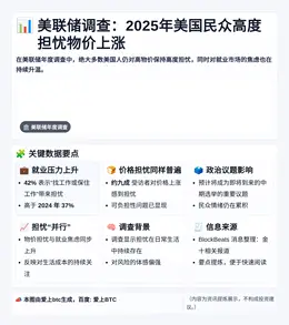 美联储调查：2025年美国民众高度担忧物价上涨