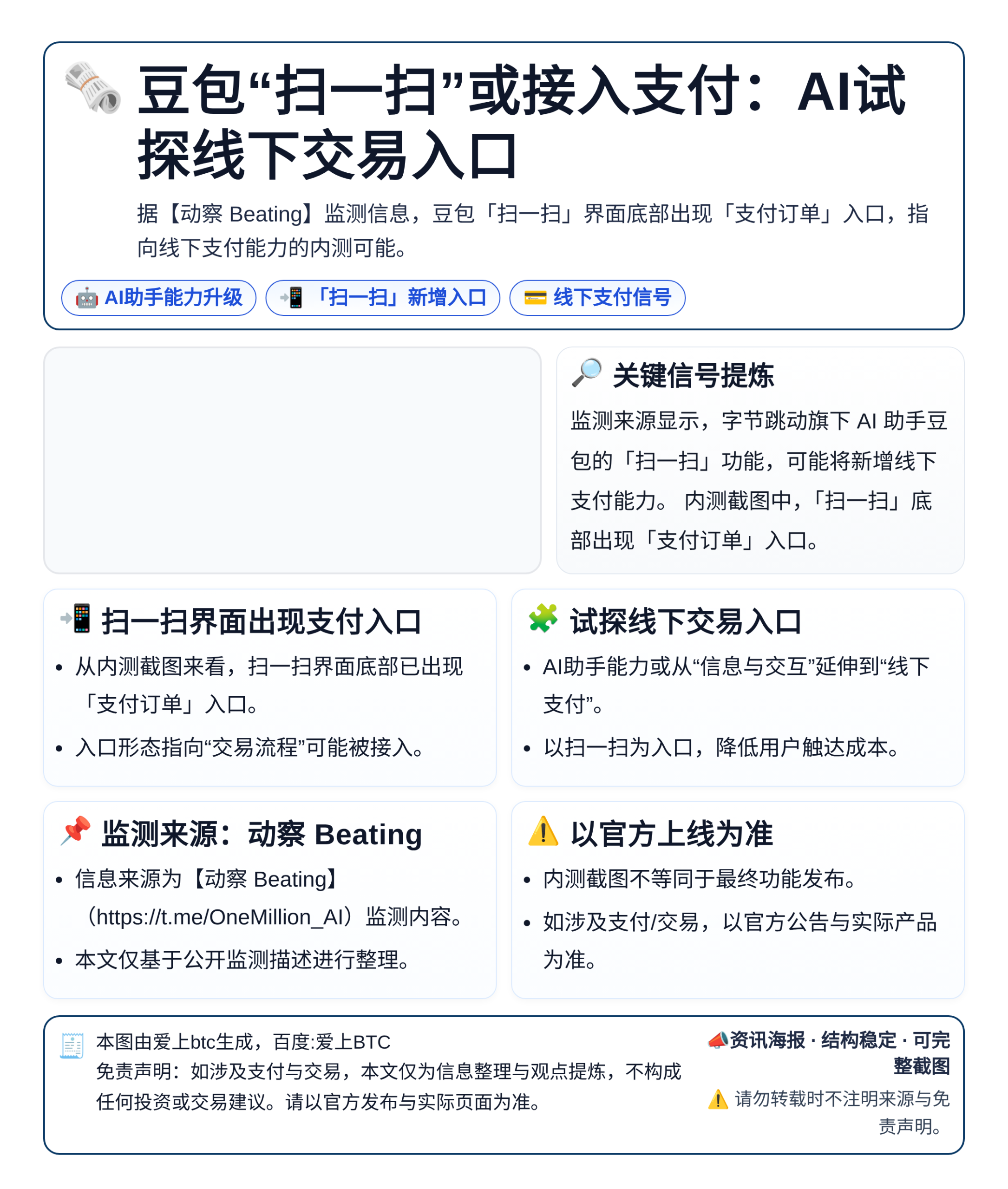 豆包“扫一扫”或接入支付：AI试探线下交易入口