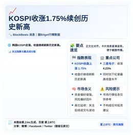 KOSPI收涨1.75%续创历史新高