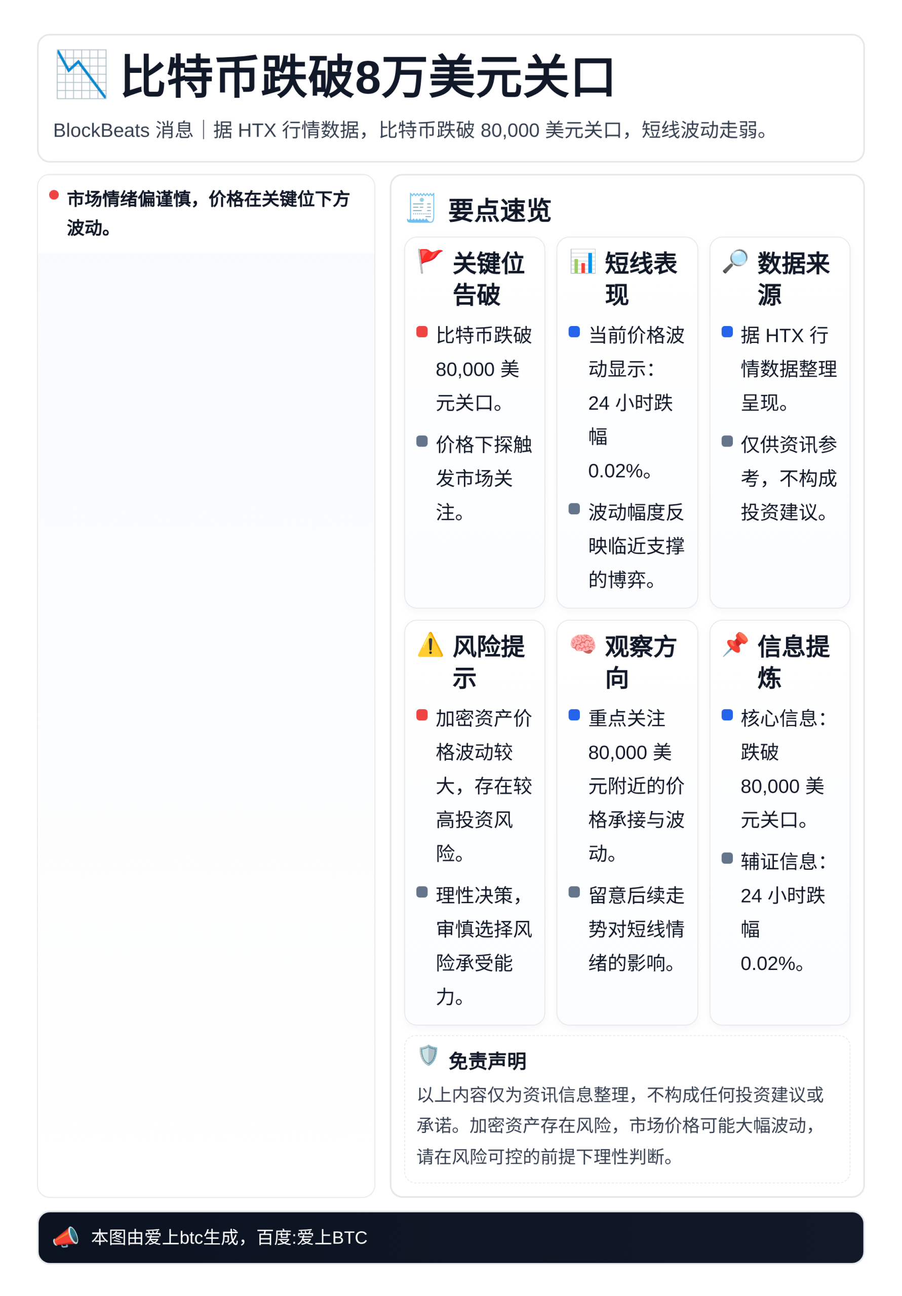 比特币跌破8万美元关口