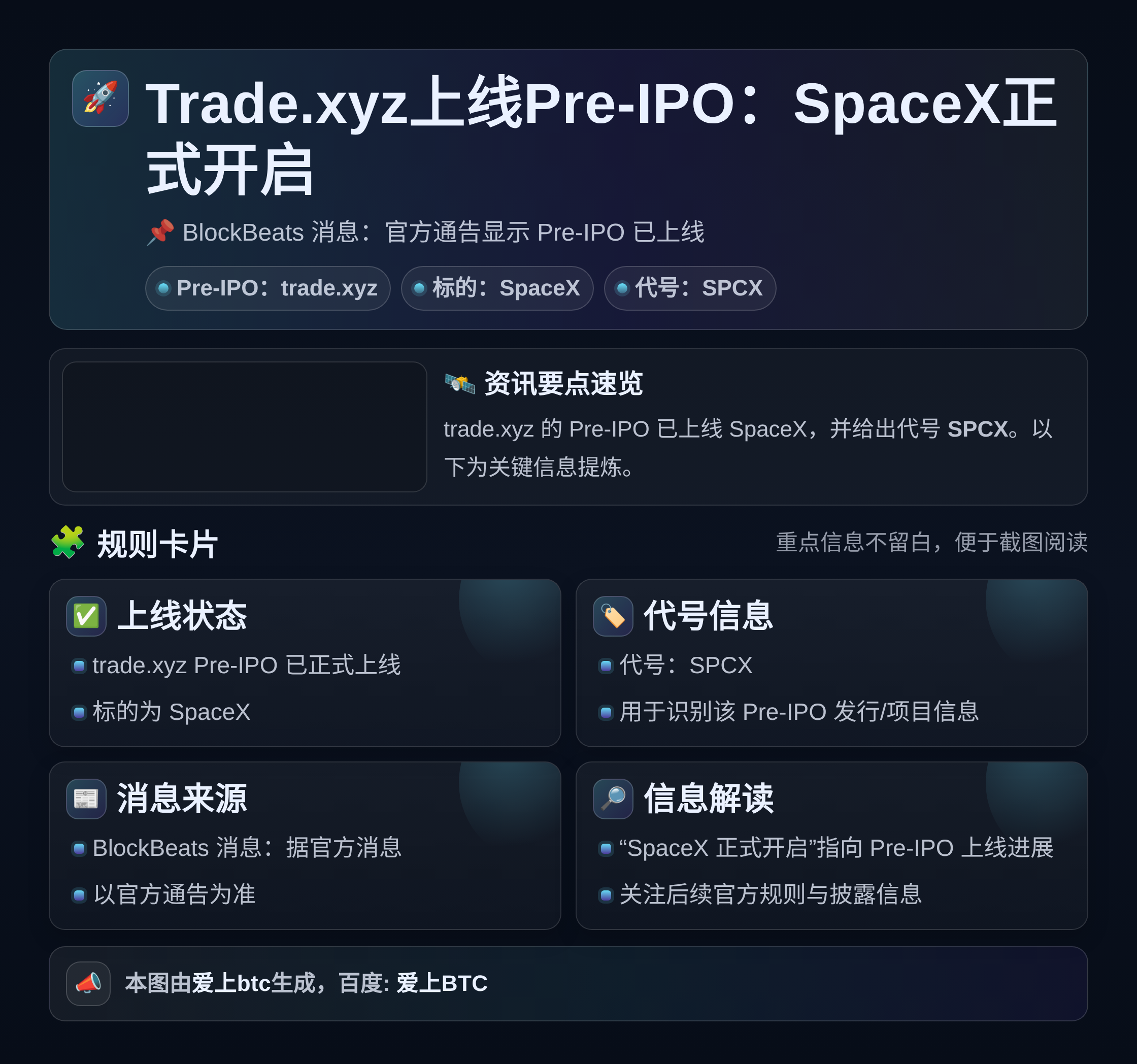 Trade.xyz上线Pre-IPO：SpaceX正式开启
