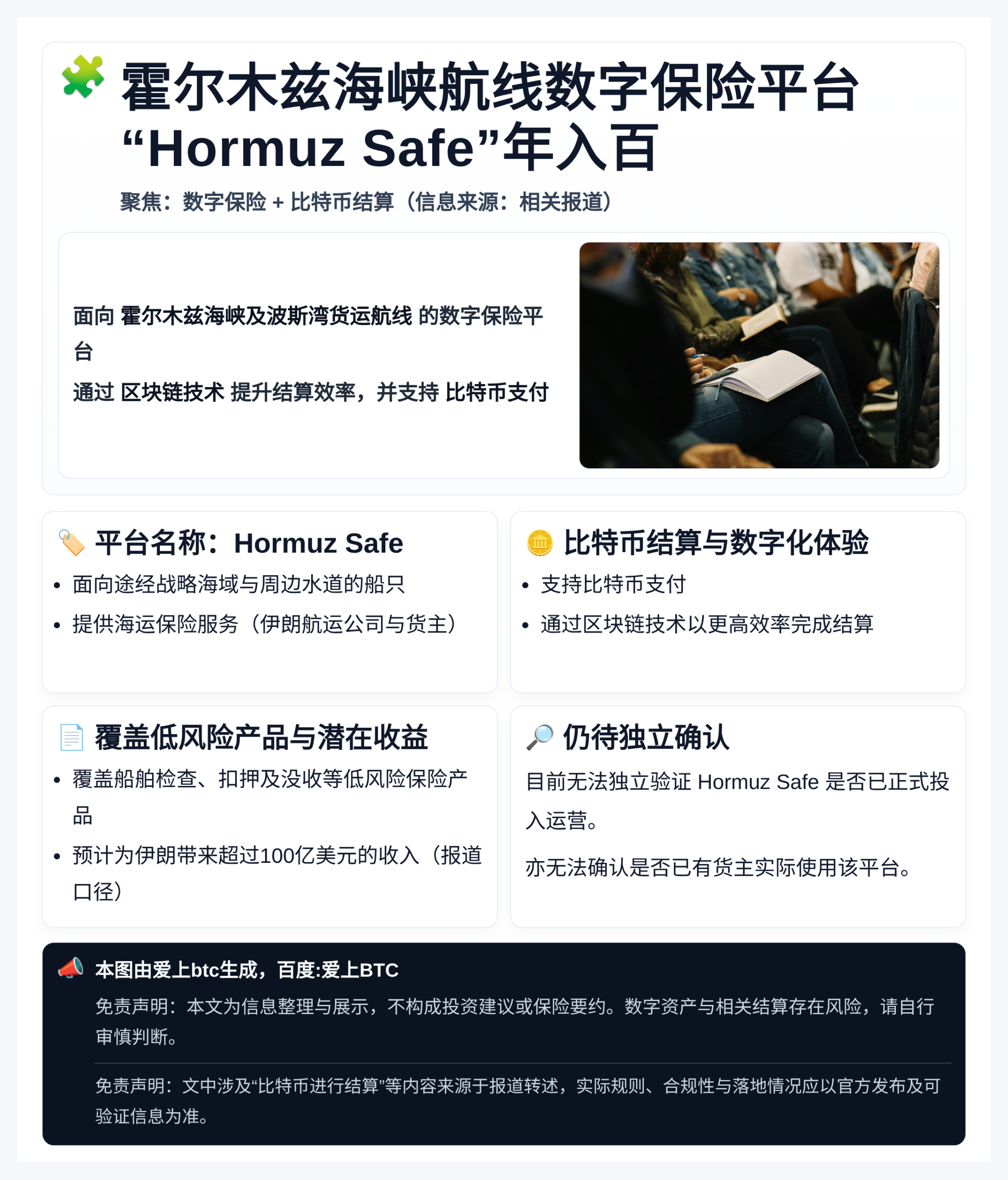 霍尔木兹海峡航线数字保险平台“Hormuz Safe”年入百