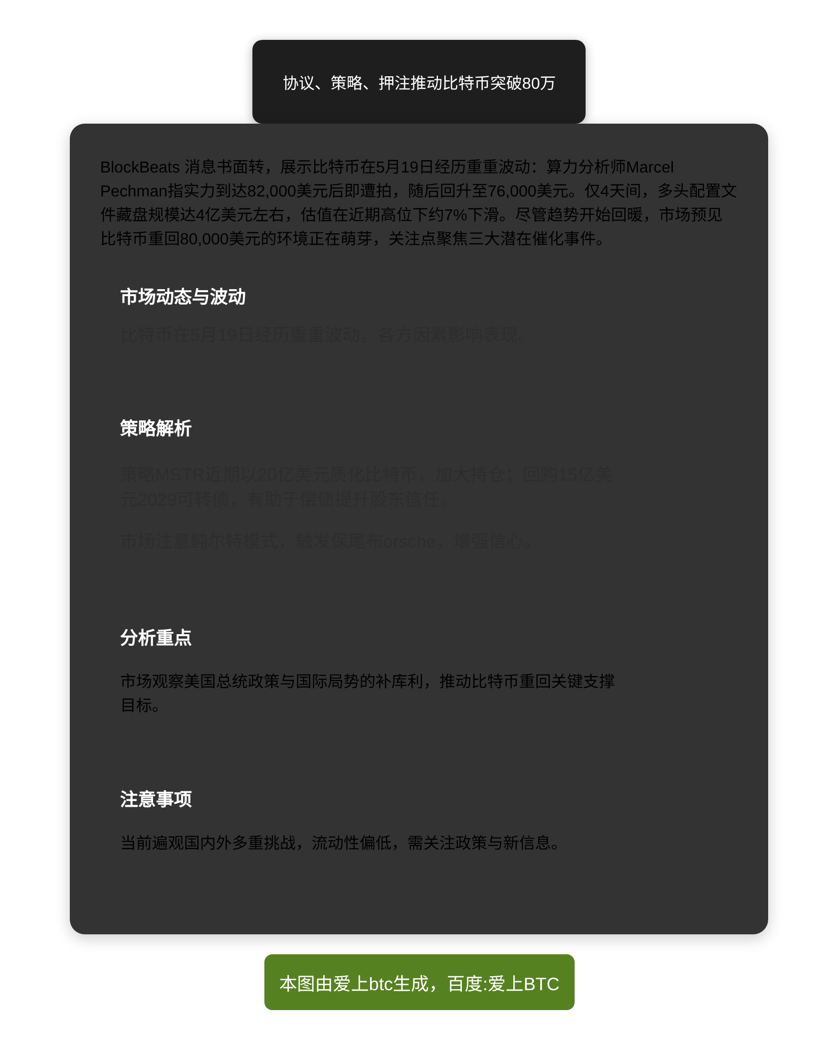 协议、策略、押注推动比特币突破80万