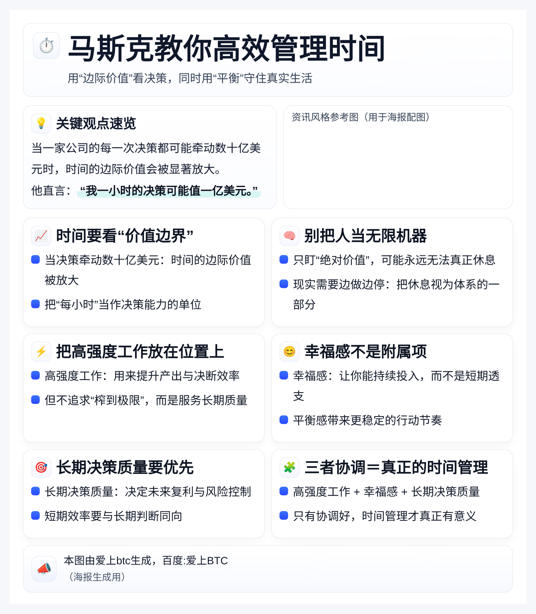 马斯克教你高效管理时间