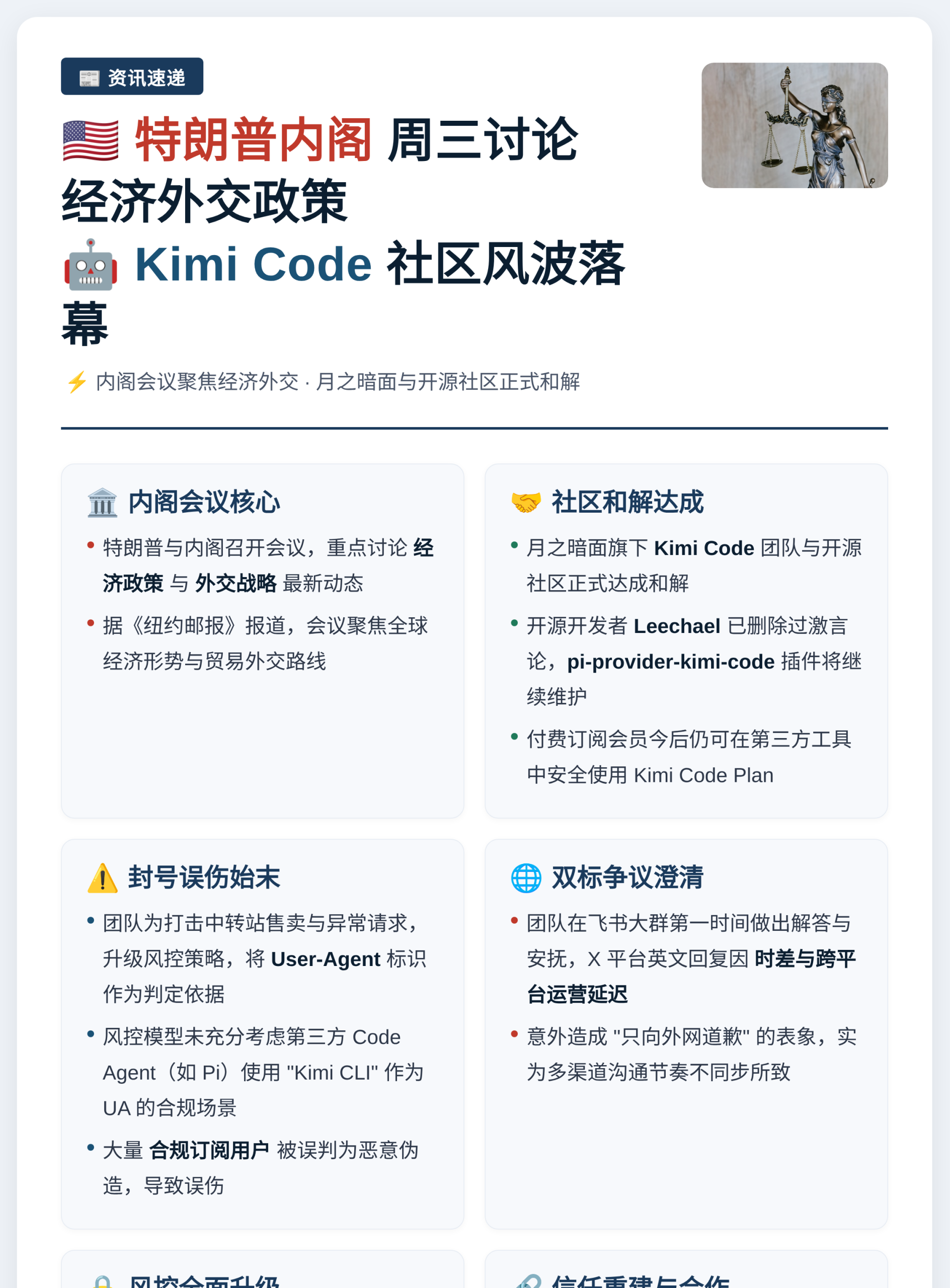 特朗普内阁周三讨论经济外交政策