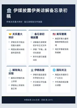 伊媒披露伊美谅解备忘录初稿