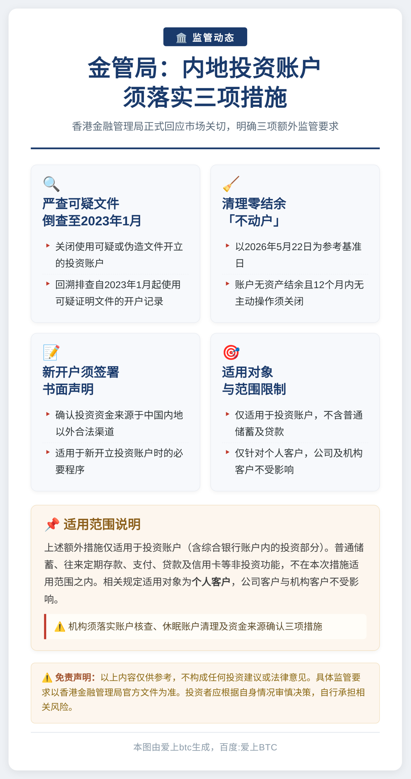 金管局：内地投资账户须三措施，核查倒查至2023年1月
