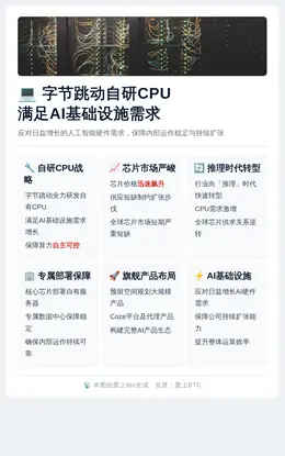 字节跳动自研CPU 满足AI基础设施需求
