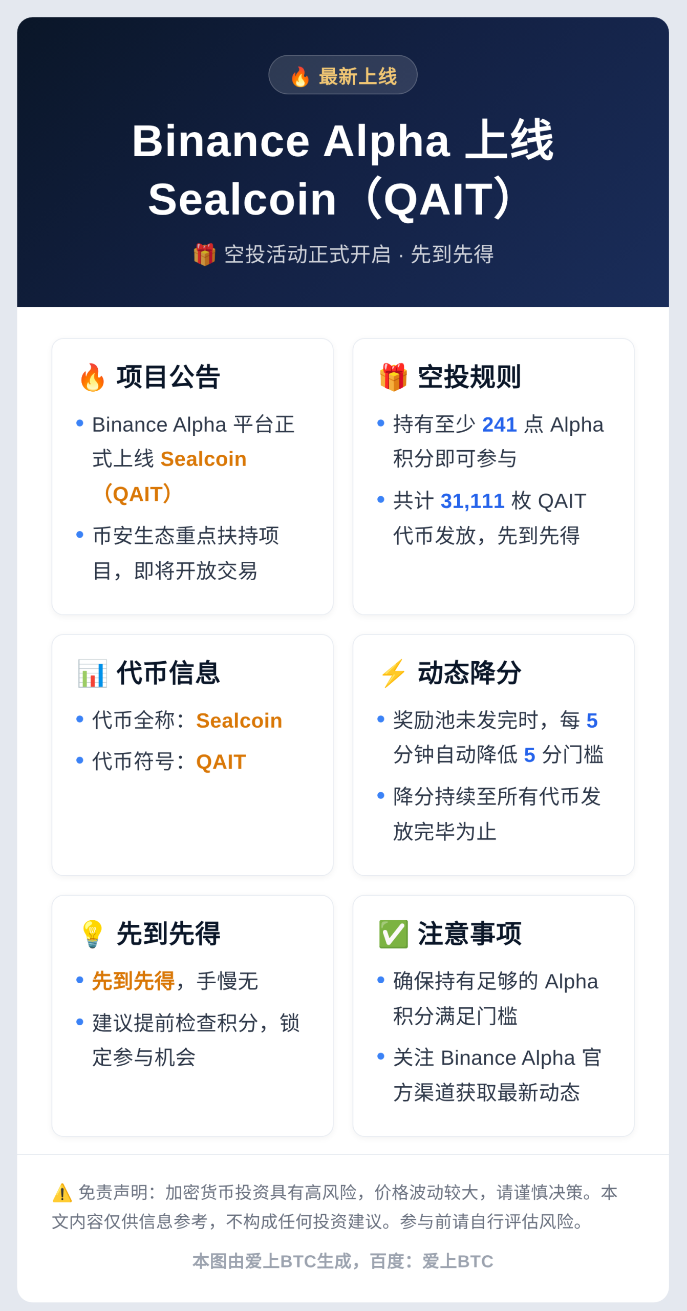 5月28日21币安Alpha上线QAIT