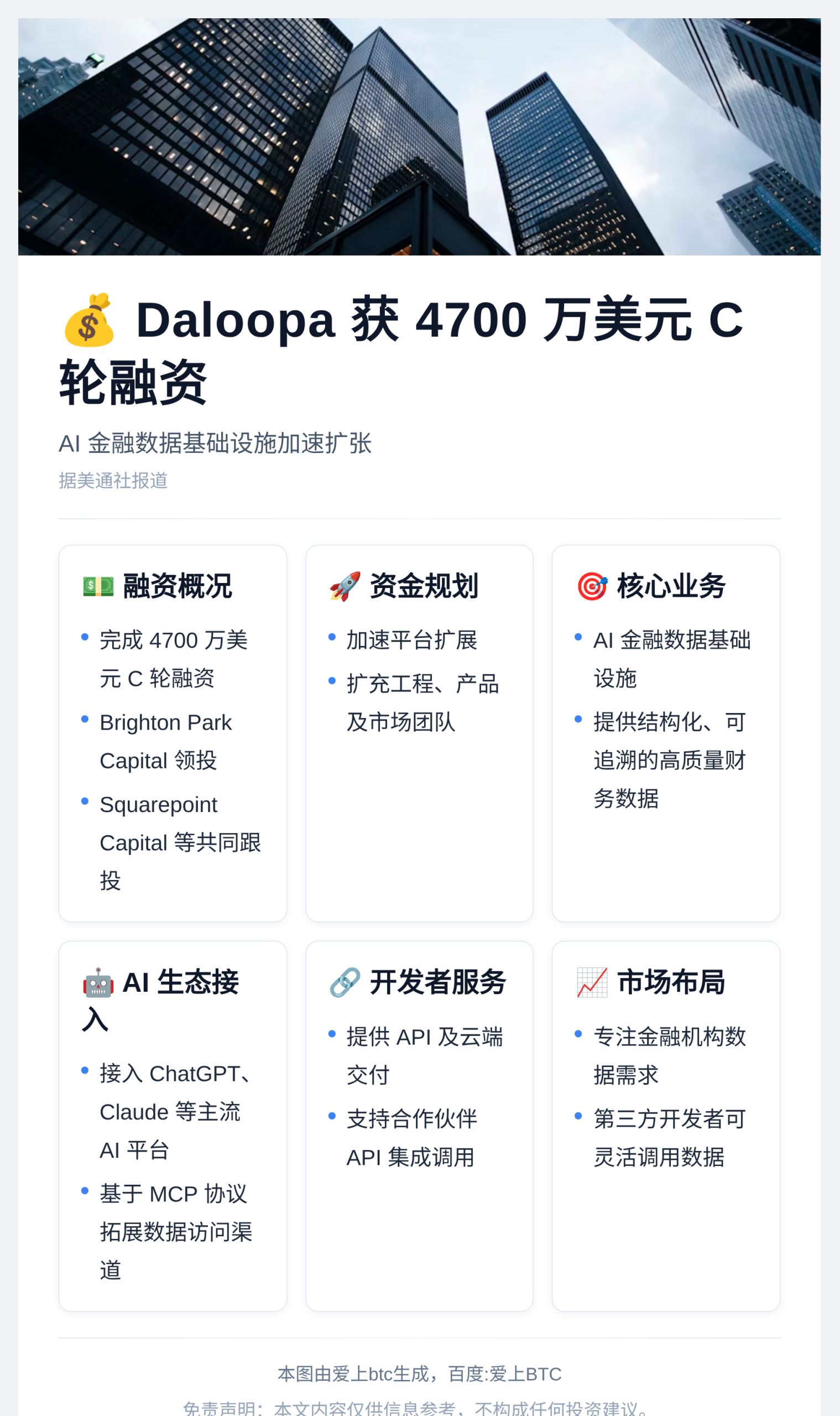 Daloopa获4700万美元C轮融资