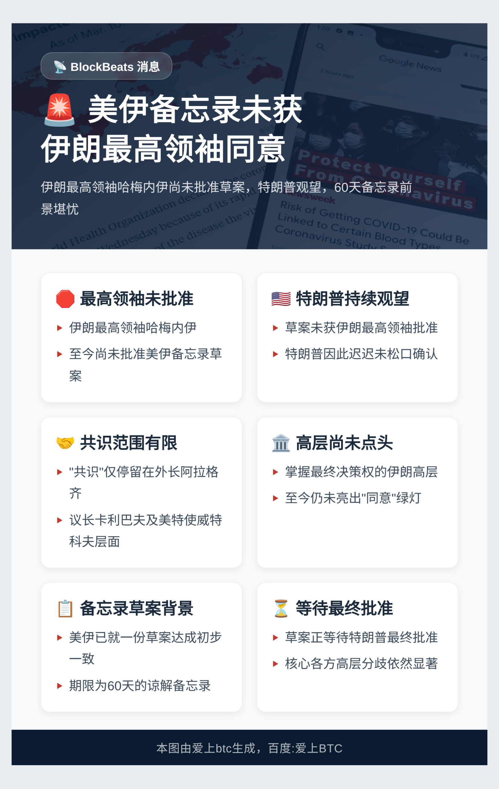美伊备忘录未获伊朗最高领袖同意