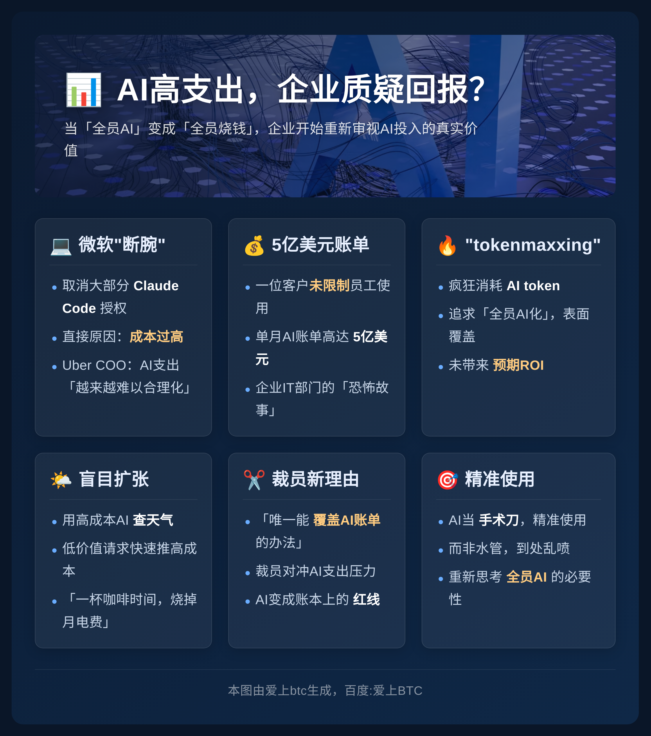 AI高支出，企业质疑回报？