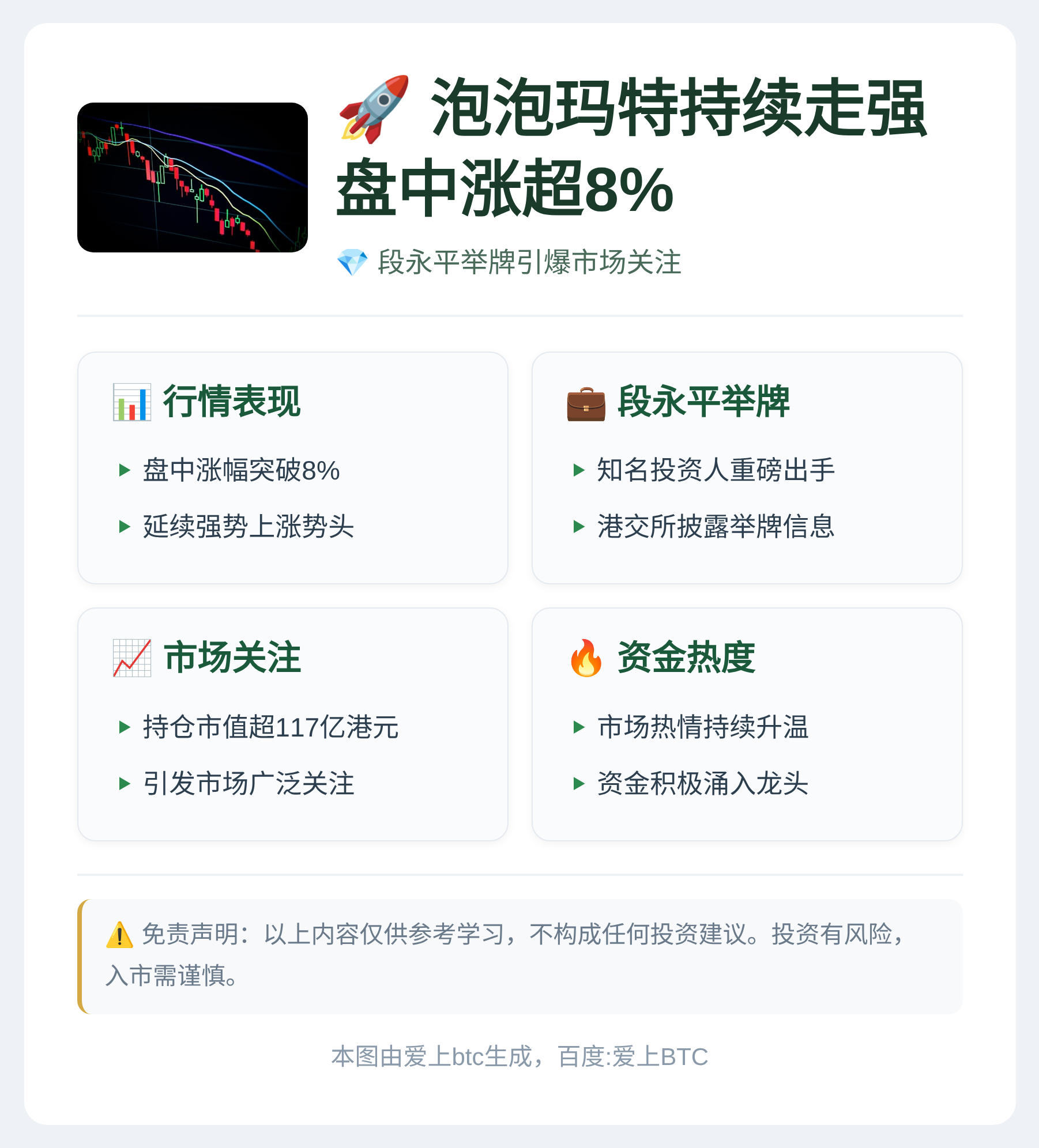 泡泡玛特持续走强，今日盘中涨超8%