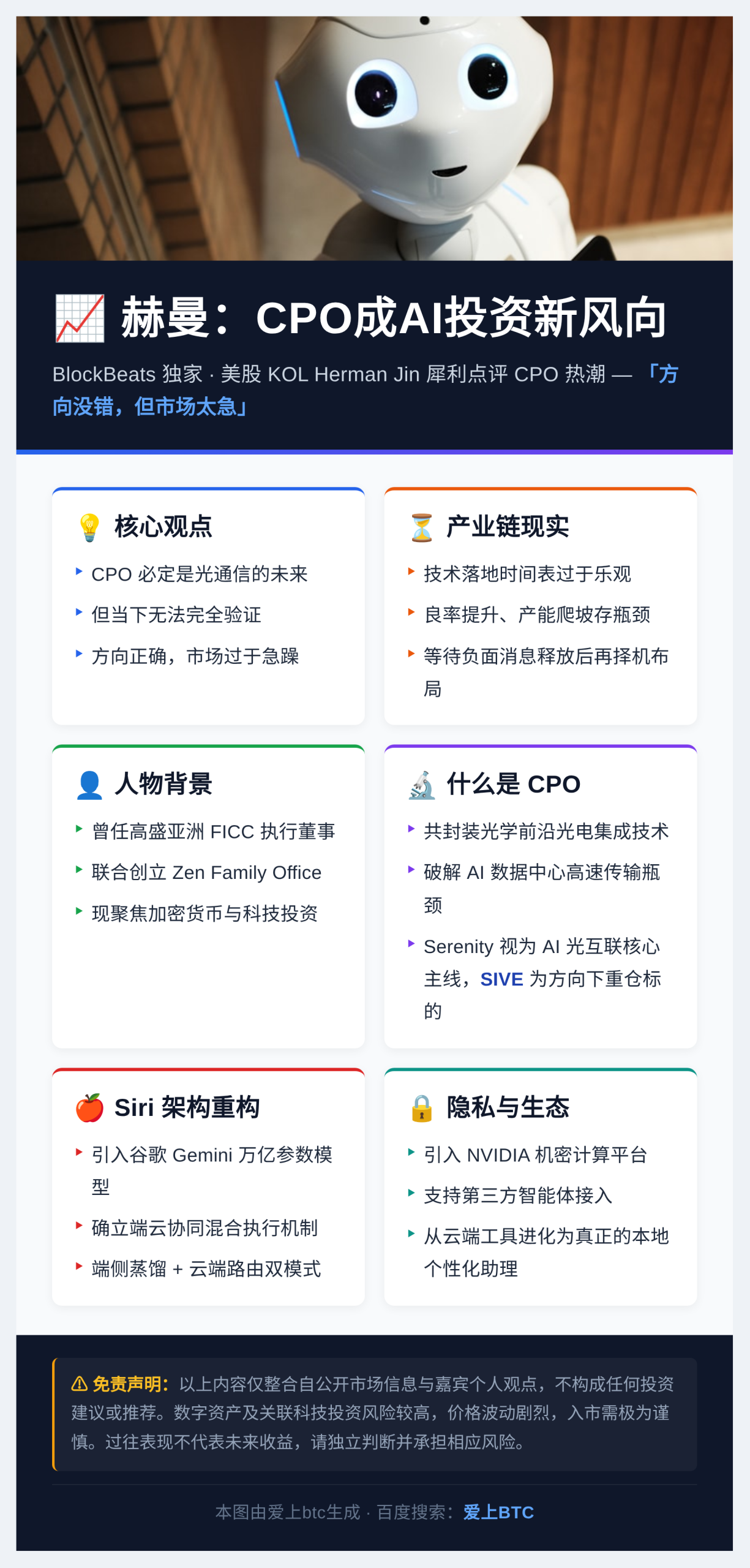 赫曼：CPO成AI投资新风向