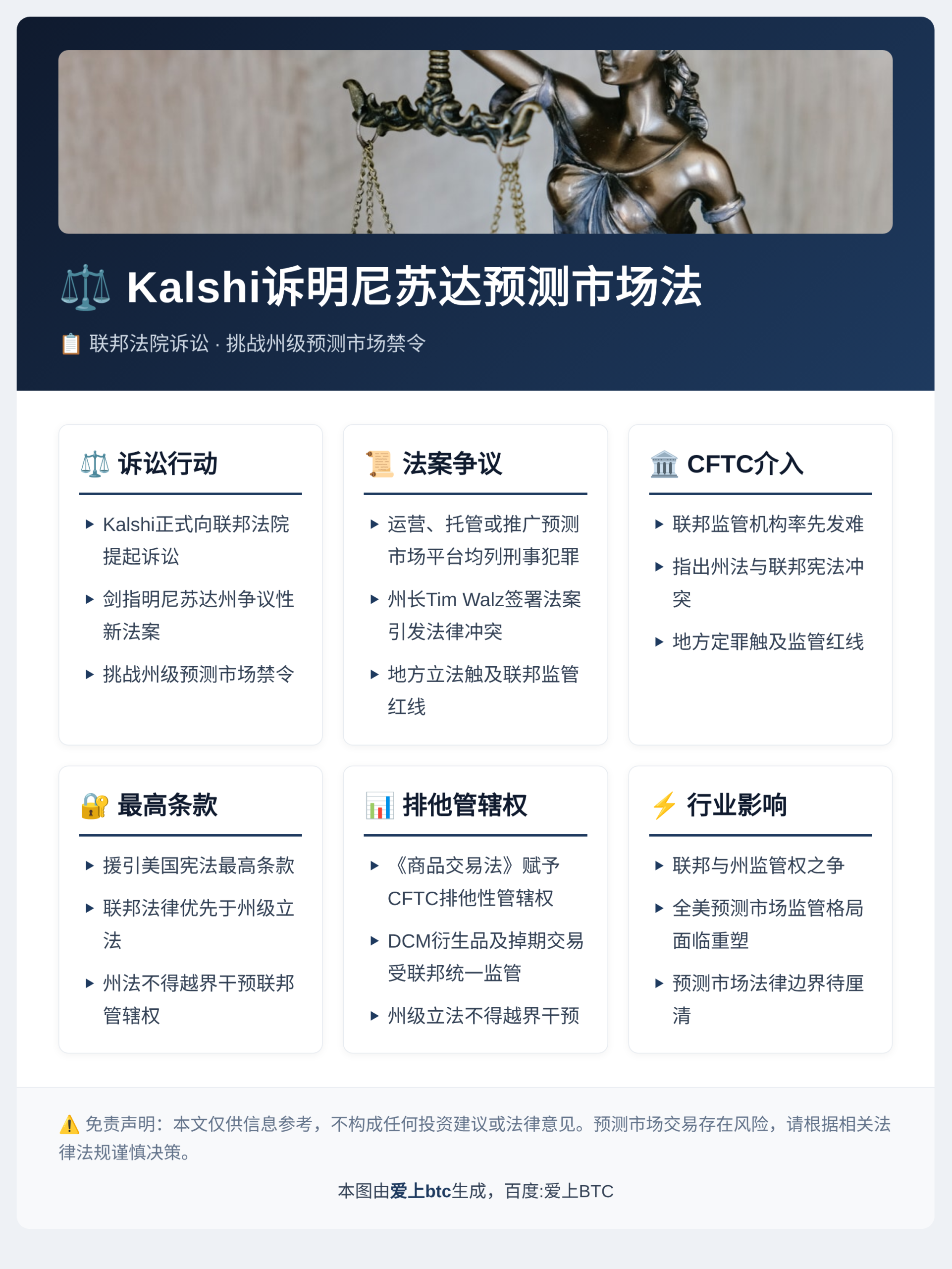 Kalshi诉明尼苏达预测市场法