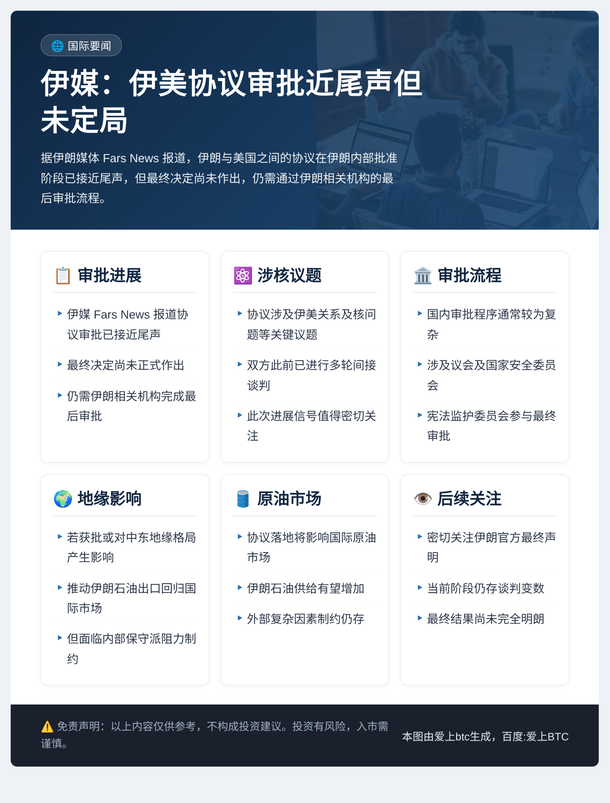 伊媒:伊美协议审批近尾声但未定局插图1 伊媒:伊美协议审批近尾声但未定局