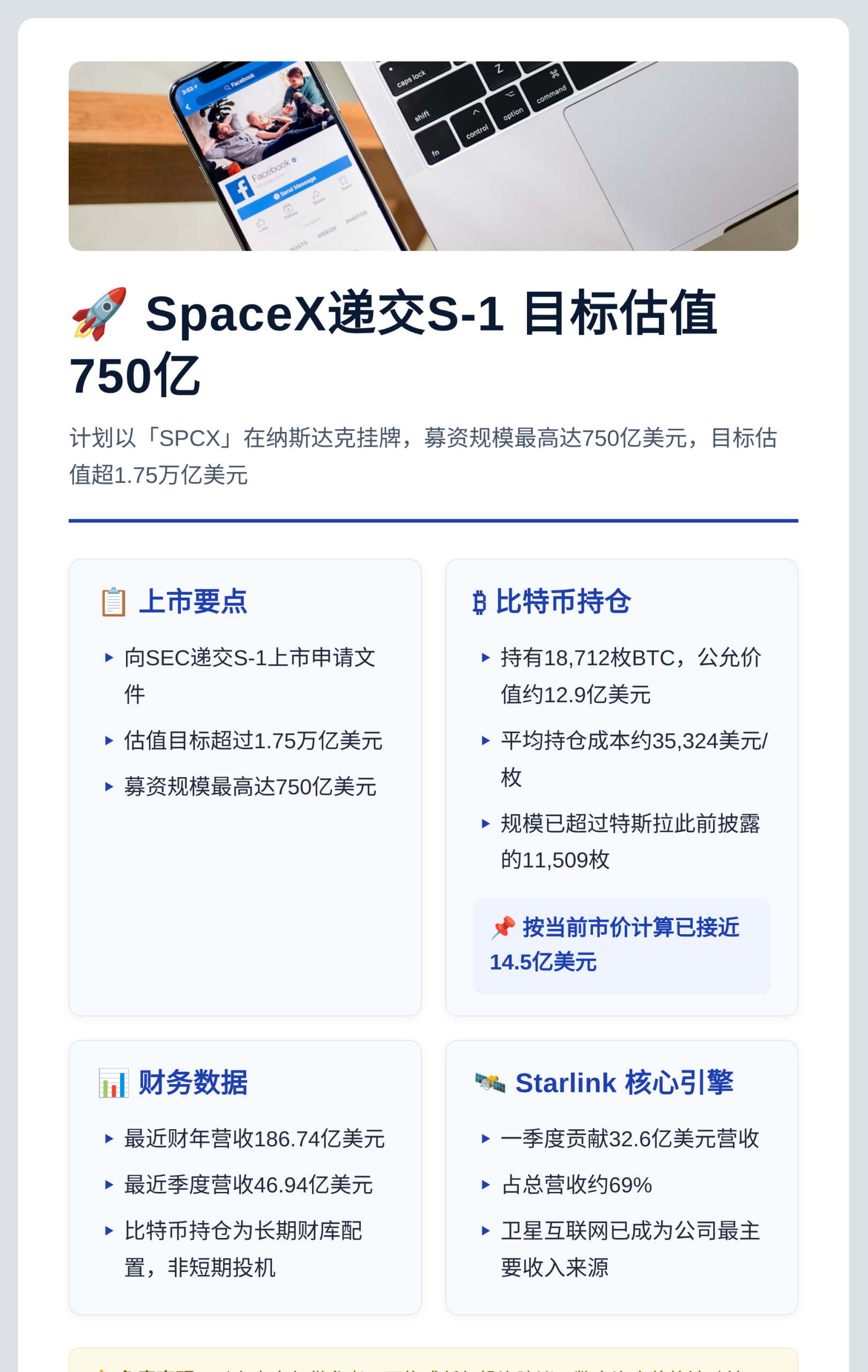 SpaceX递交S-1 目标估值750亿
