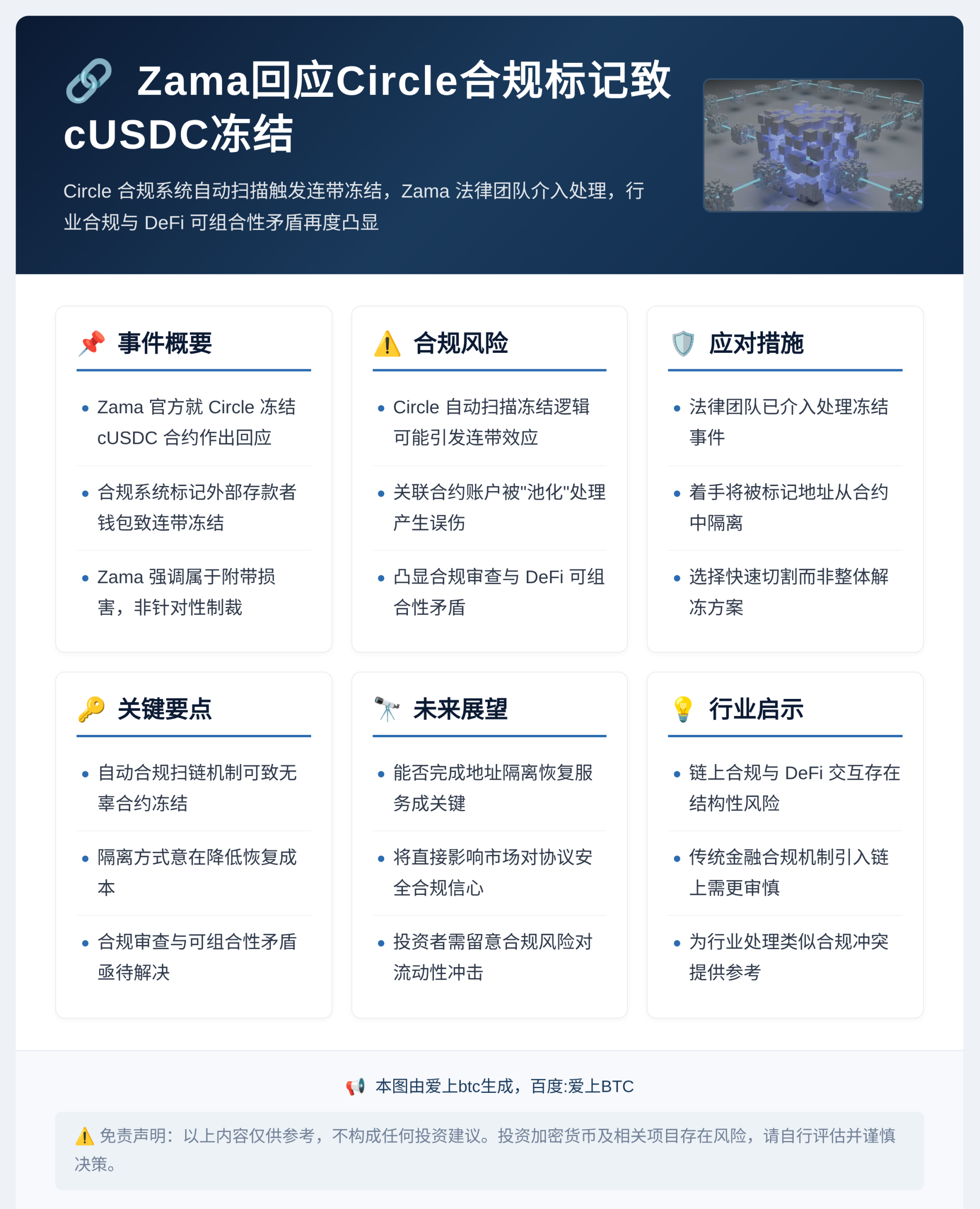 Zama回应Circle合规标记致cUSDC冻结插图 Zama回应Circle合规标记致cUSDC冻结