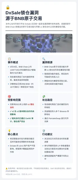 DxSale锁仓漏洞源于BNB原子交易