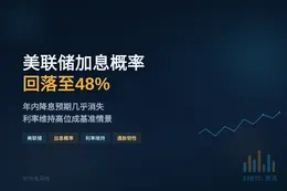 美联储加息概率回落至48%