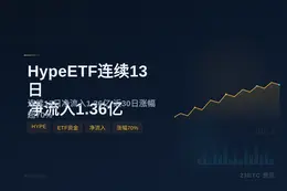 HypeETF连续13日净流入1.36亿