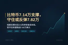 比特币7.14万支撑，守住或反弹7.82万