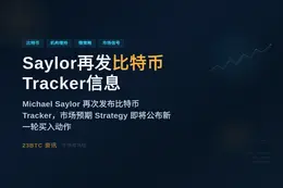 Saylor再发比特币Tracker信息