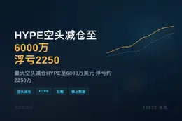 HYPE空头减仓至6000万浮亏2250