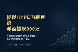 疑似HYPE内幕巨鲸浮盈提现900万