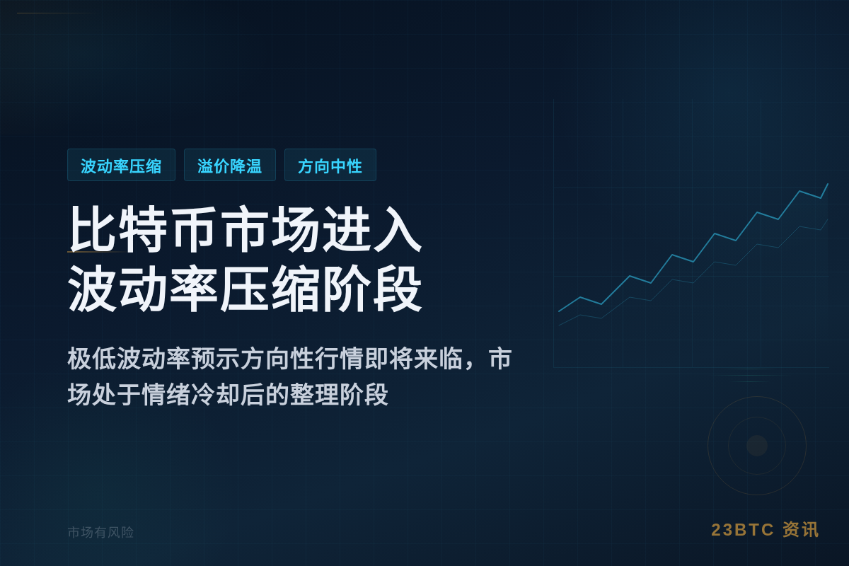 比特币市场进入波动率压缩阶段