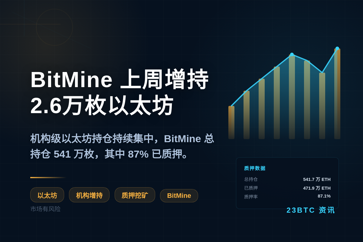 BitMine 上周增持 2.6万枚以太坊